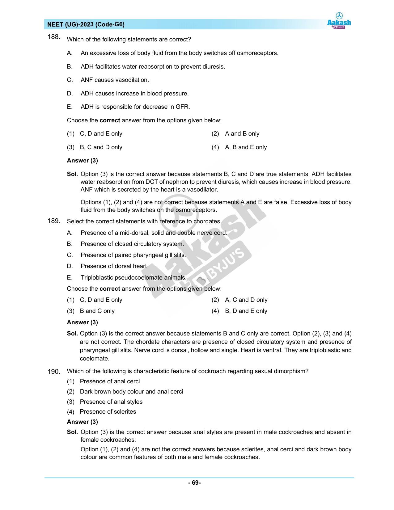 NEET 2023 Question Paper G6 - Page 69