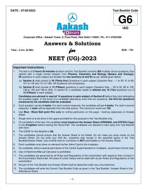 NEET 2023 Question Paper G6