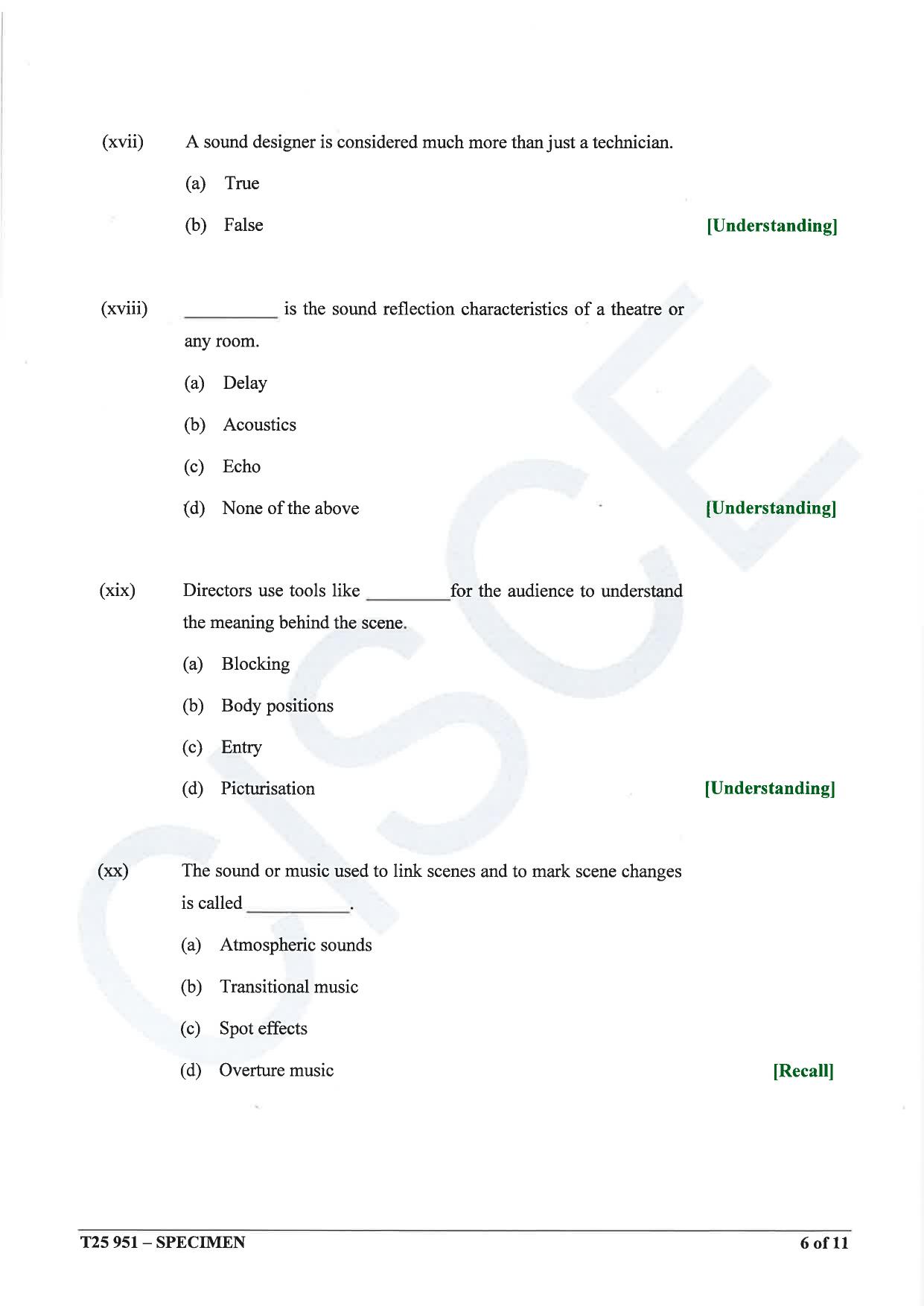 ICSE Class 10 2025 Drama (QP & MS) Specimen Paper - Page 6
