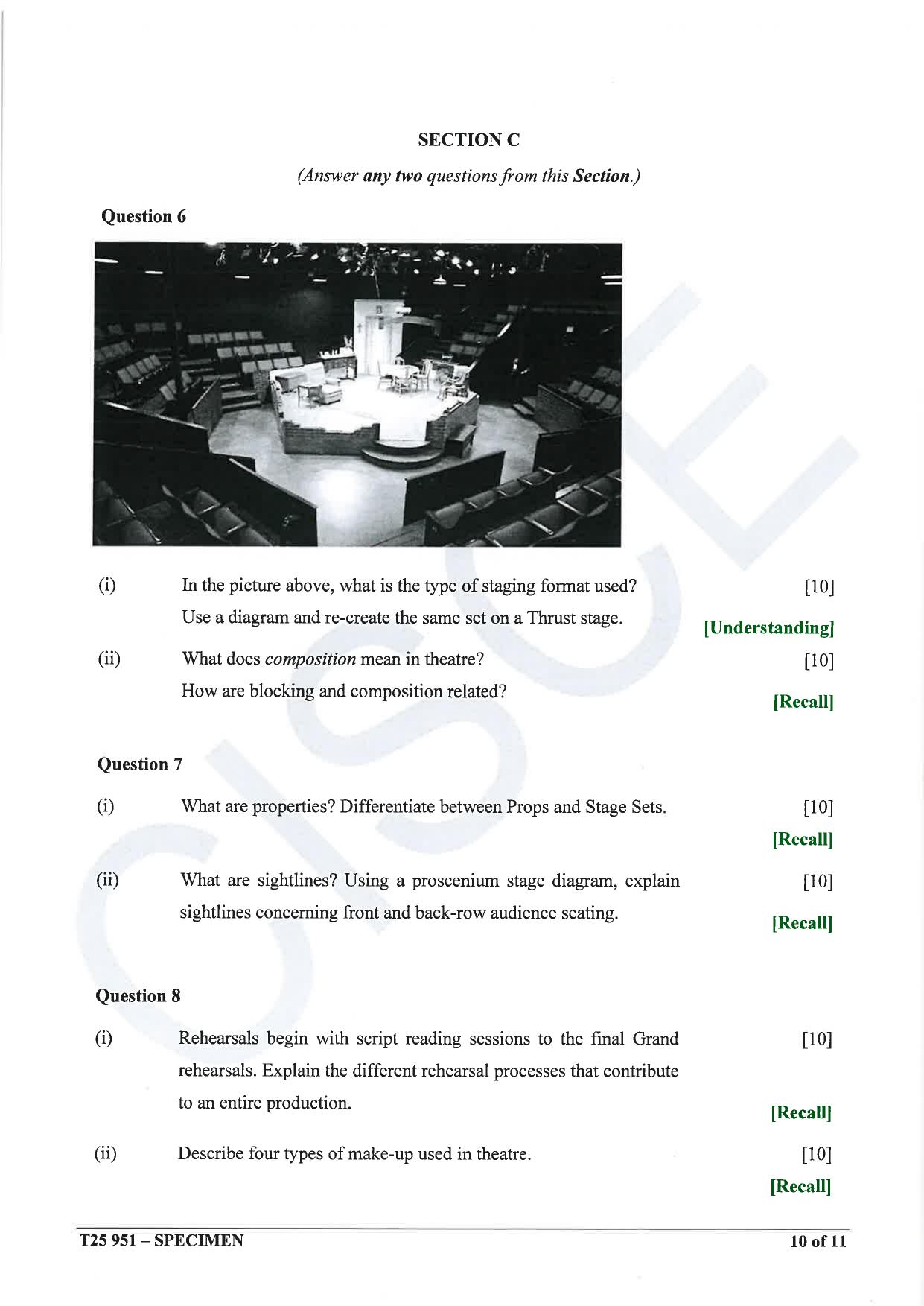 ICSE Class 10 2025 Drama (QP & MS) Specimen Paper - Page 10