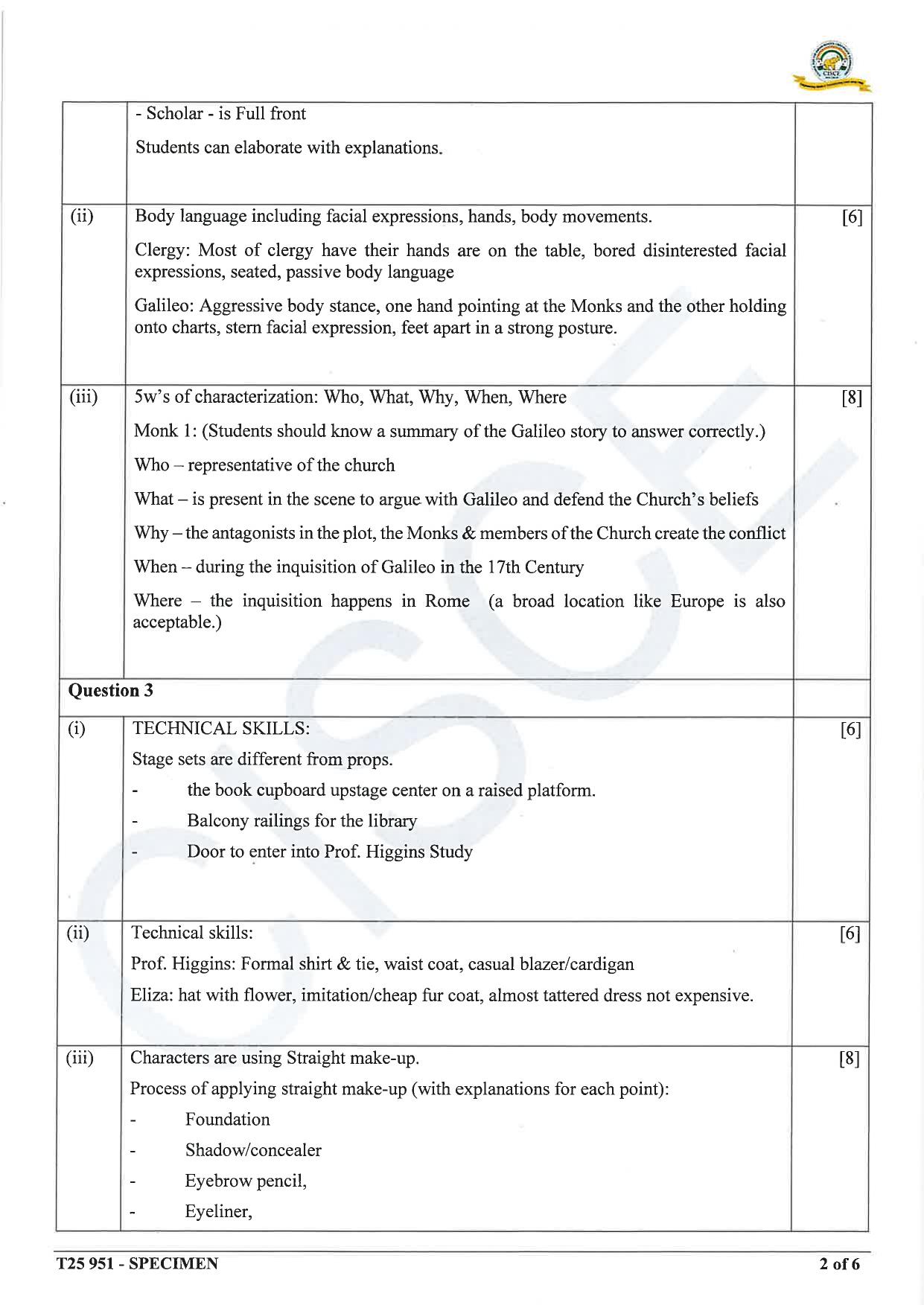 ICSE Class 10 2025 Drama (QP & MS) Specimen Paper - Page 13