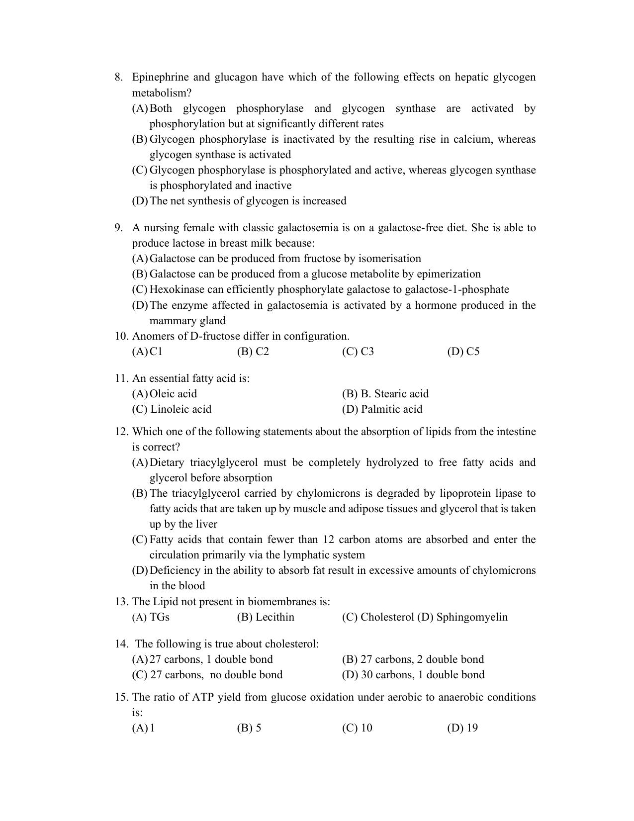 PU CET PG 2022 Question Paper - Page 9