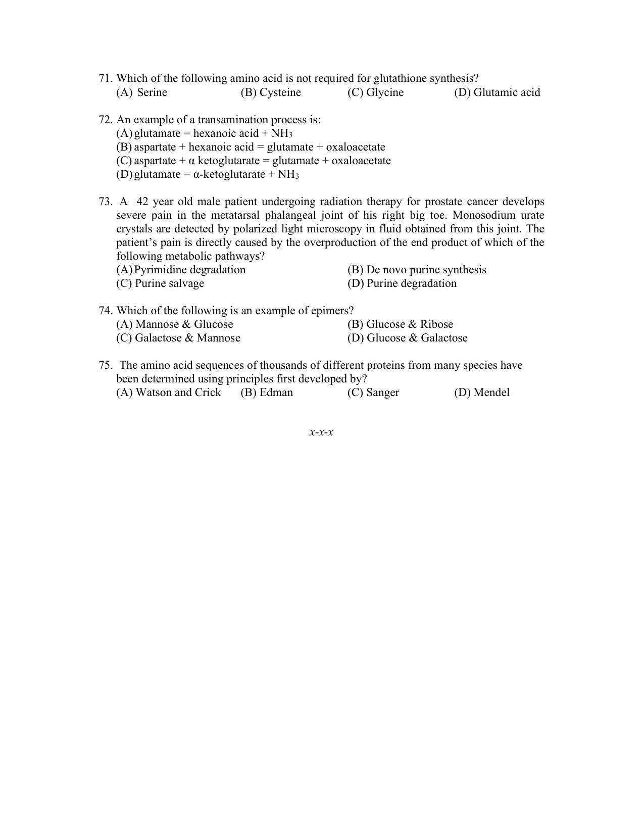 PU CET PG 2022 Question Paper - Page 15