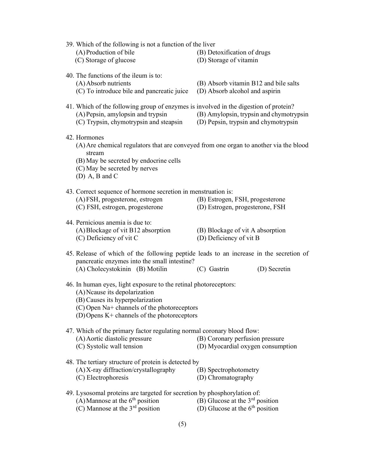 PU CET PG 2022 Question Paper - Page 20
