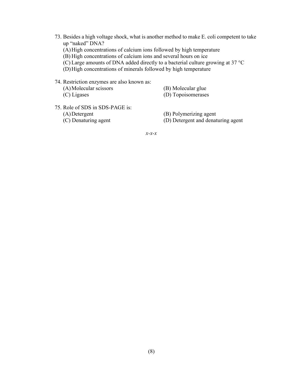 PU CET PG 2022 Question Paper - Page 23