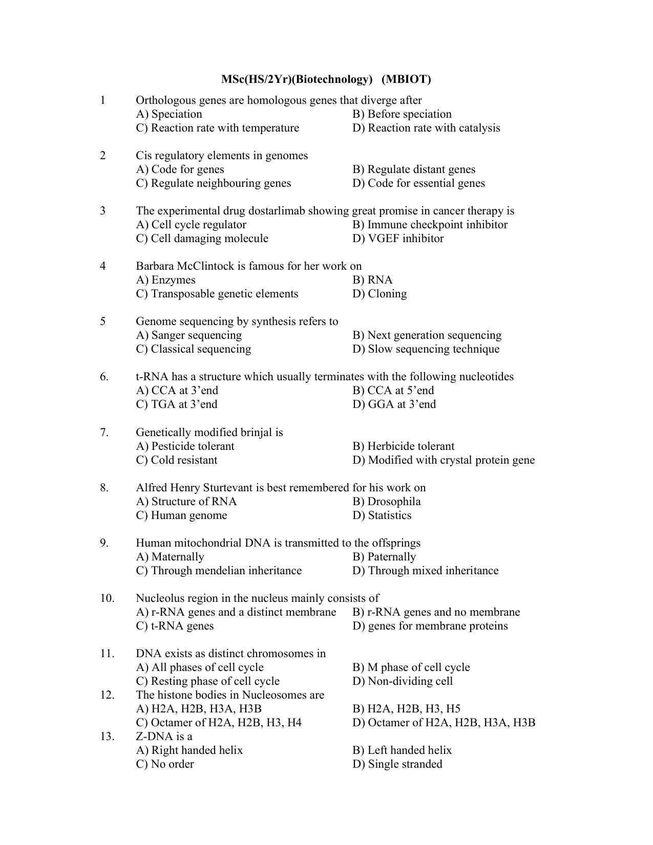 PU CET PG 2022 Question Paper - Page 24