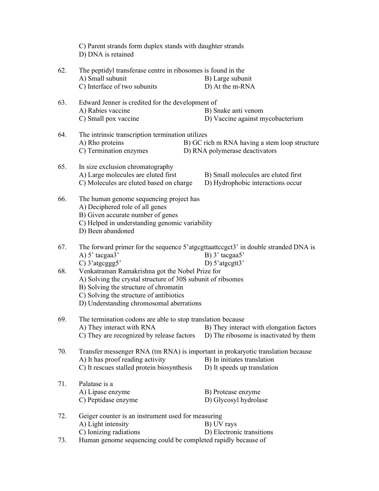 PU CET PG 2022 Question Paper - Page 29