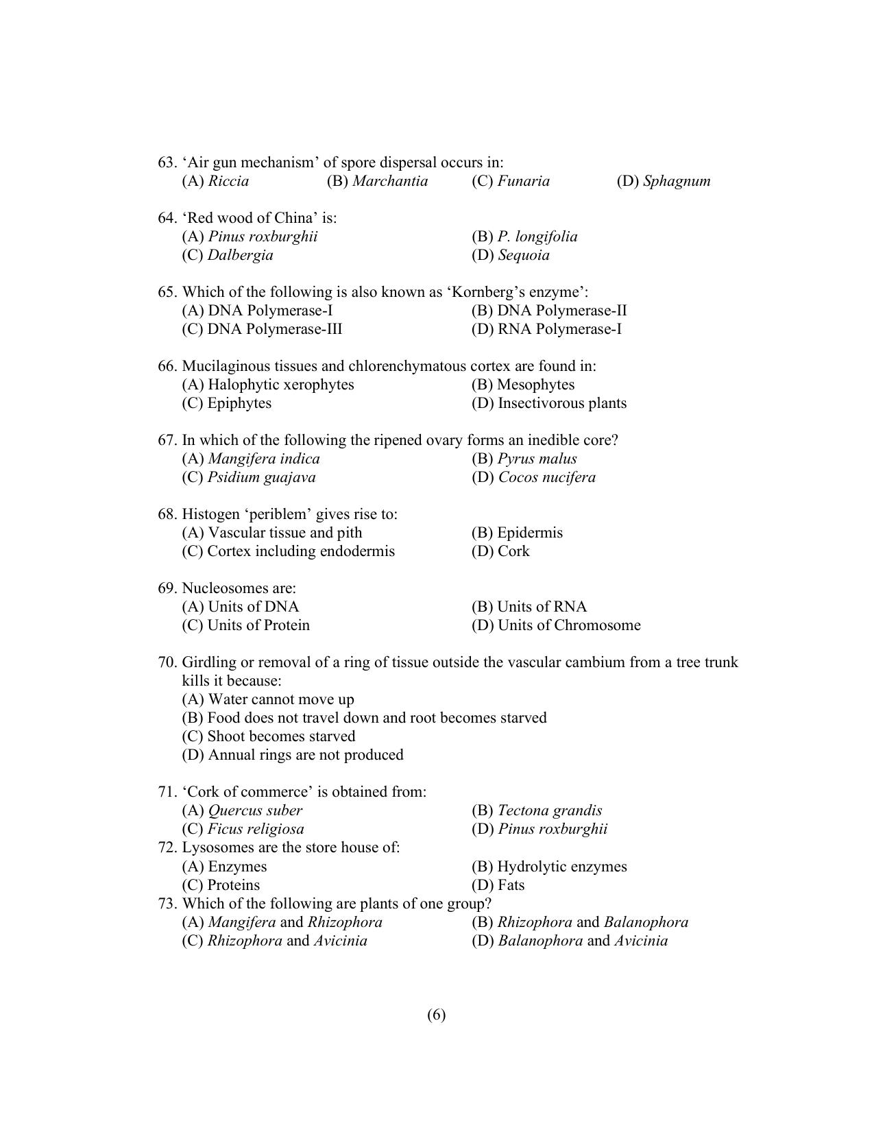PU CET PG 2022 Question Paper - Page 36