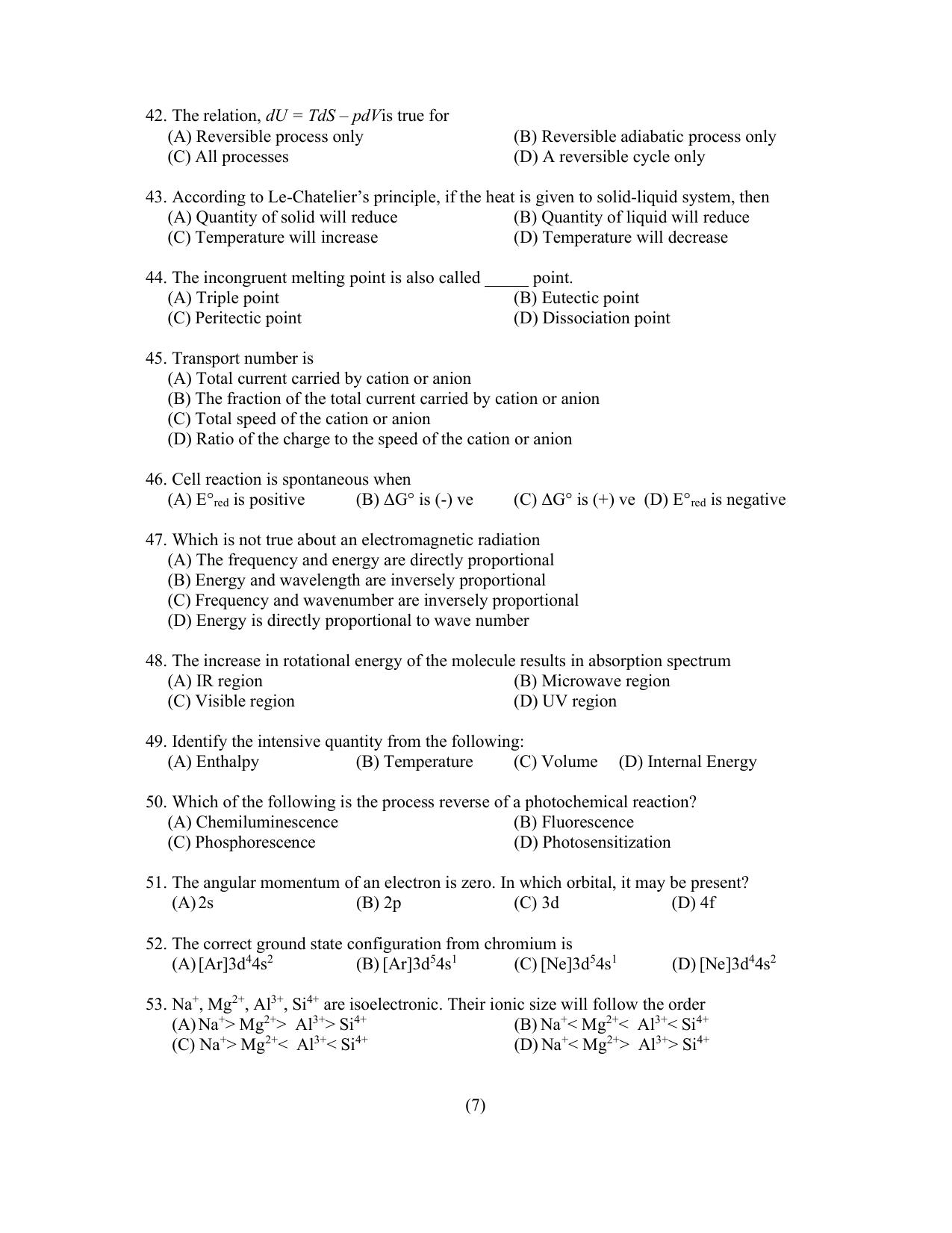 PU CET PG 2022 Question Paper - Page 44