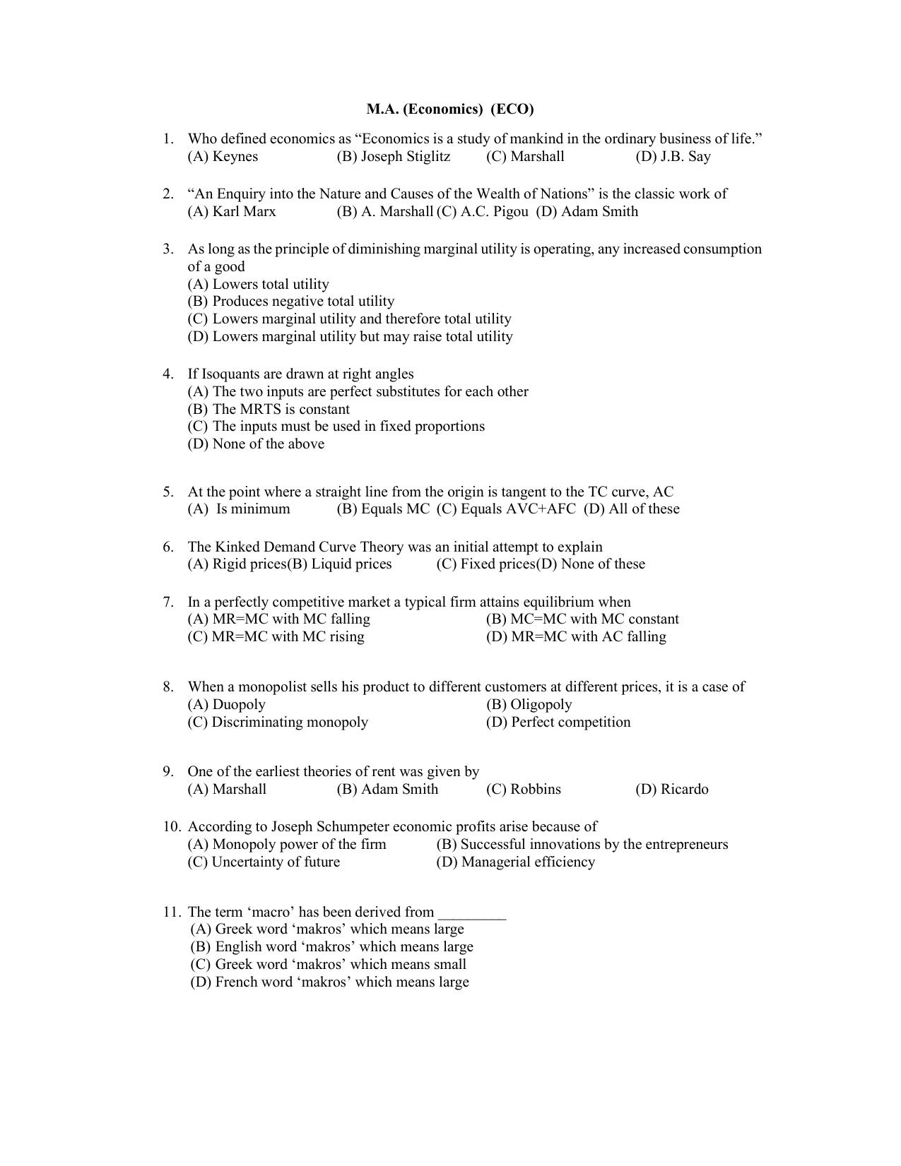PU CET PG 2022 Question Paper - Page 53