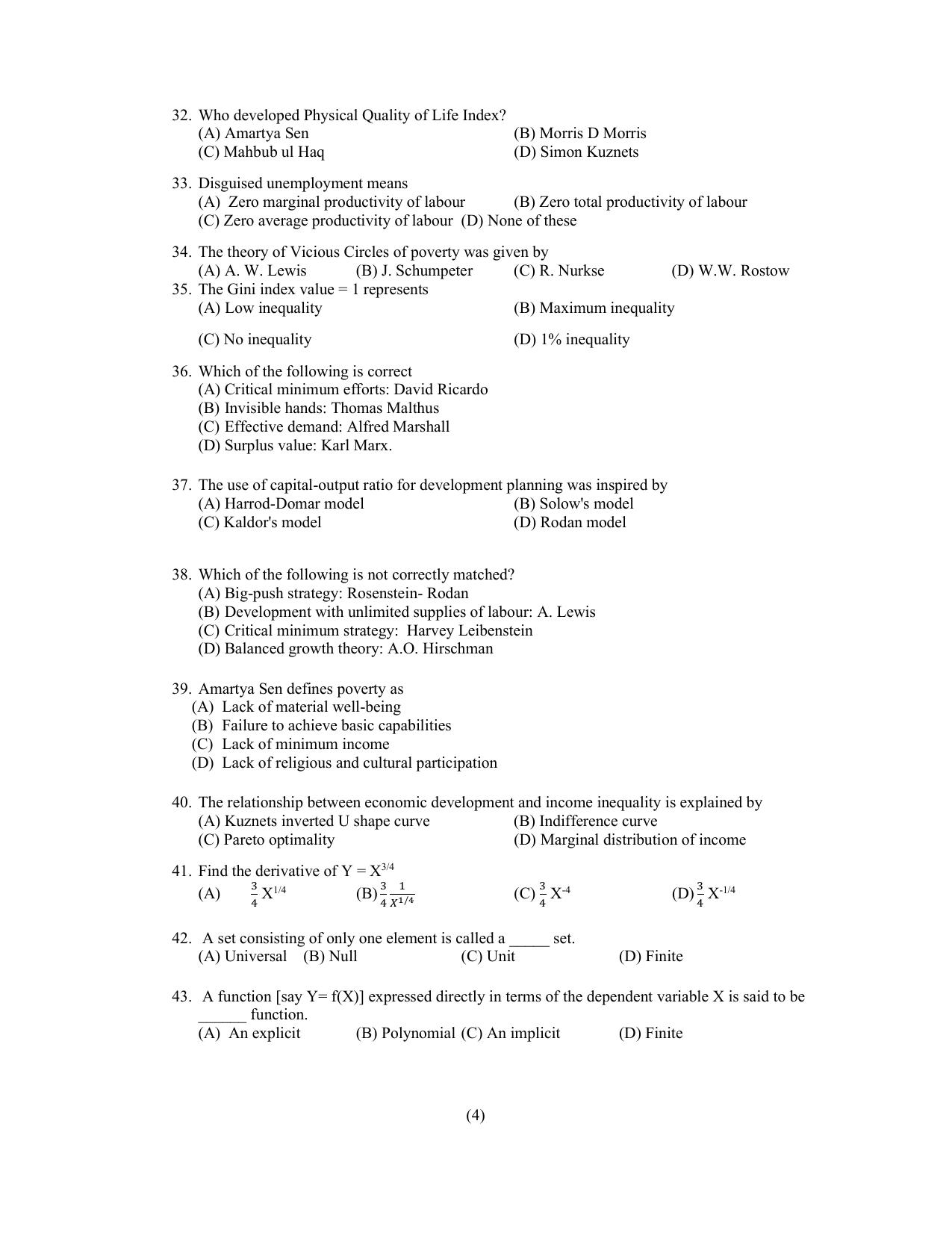 PU CET PG 2022 Question Paper - Page 56