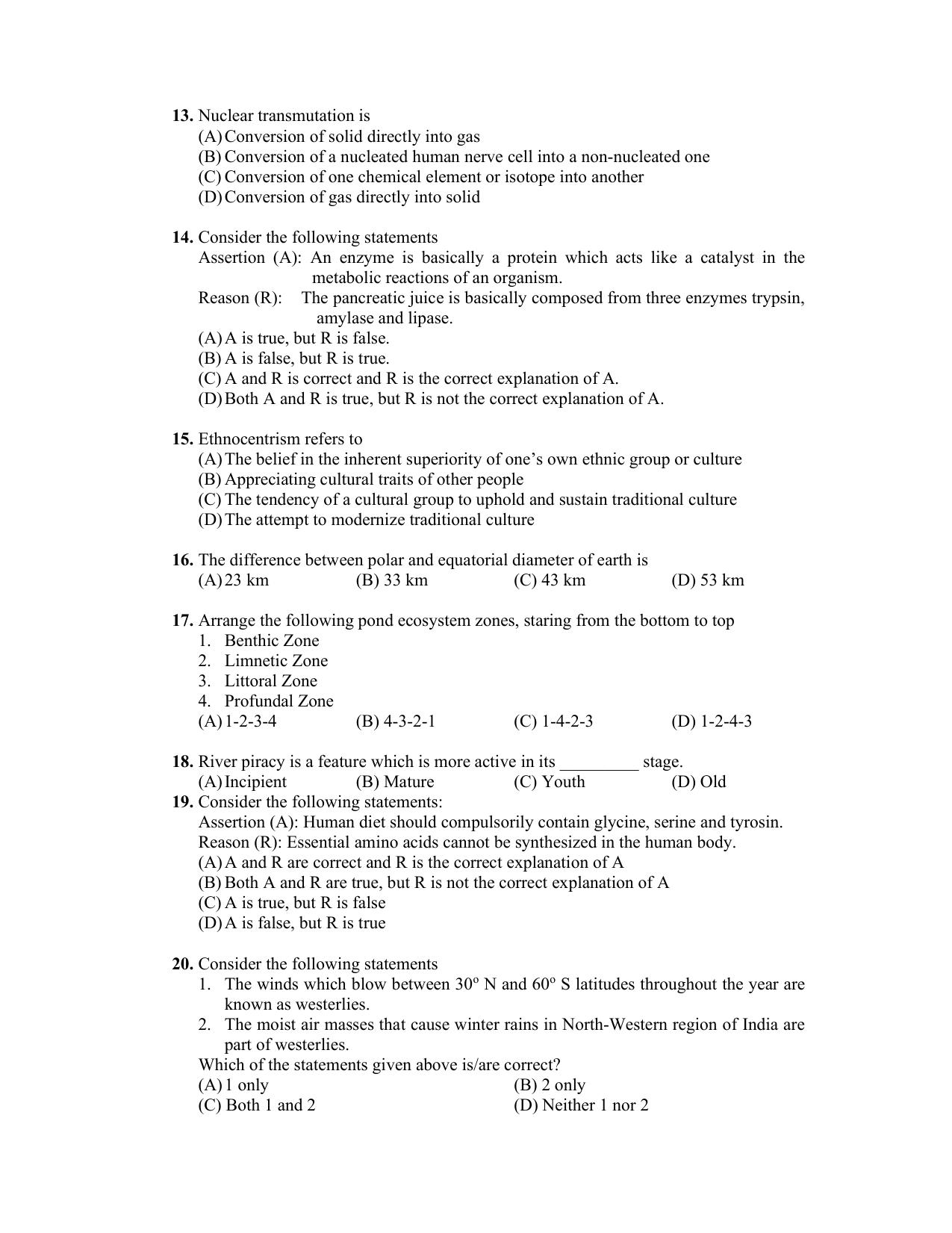 PU CET PG 2022 Question Paper - Page 61