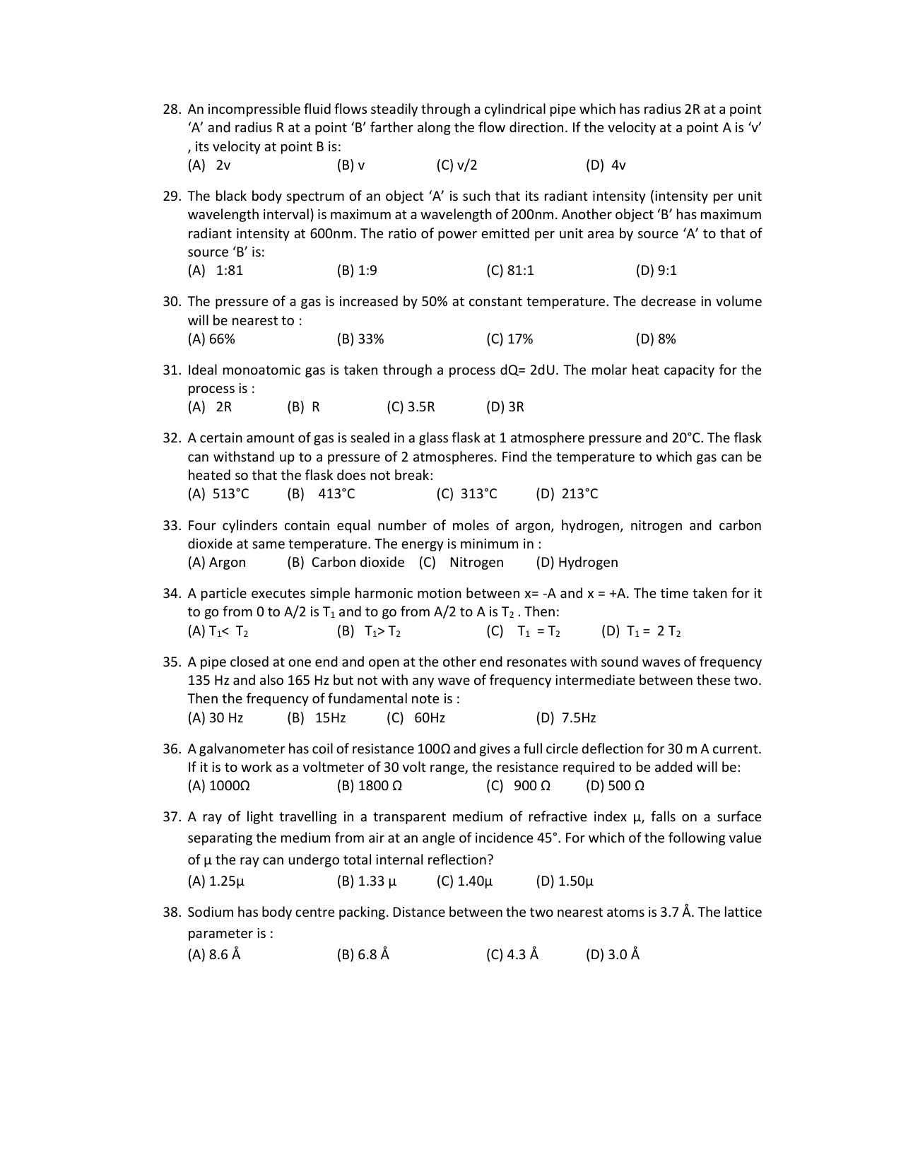 PU CET PG 2022 Question Paper - Page 69