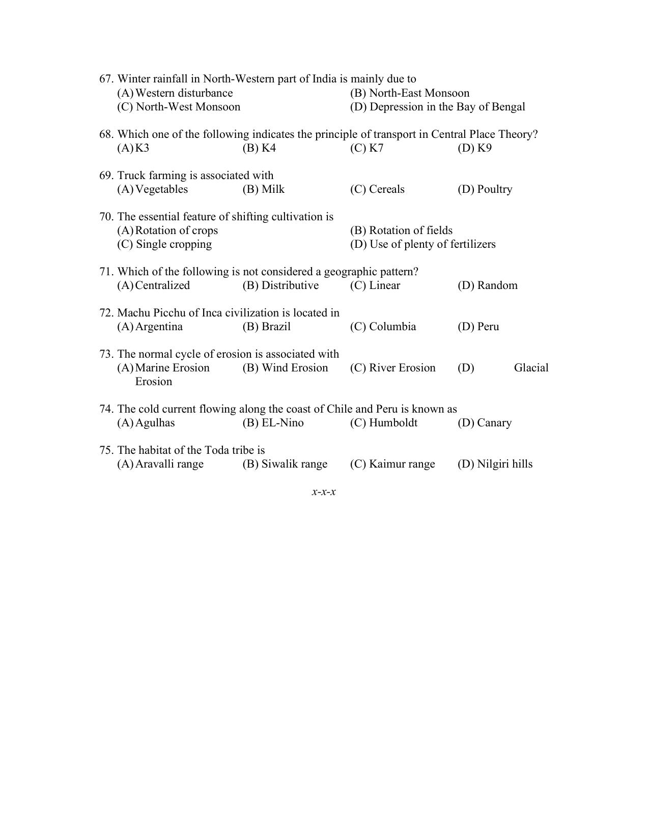 PU CET PG 2022 Question Paper - Page 82