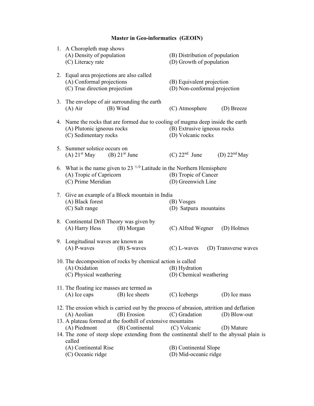 PU CET PG 2022 Question Paper - Page 83