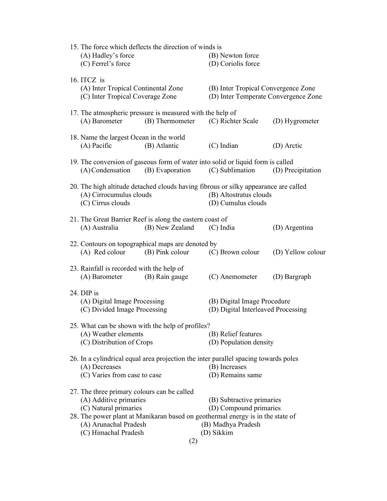 PU CET PG 2022 Question Paper - Page 84
