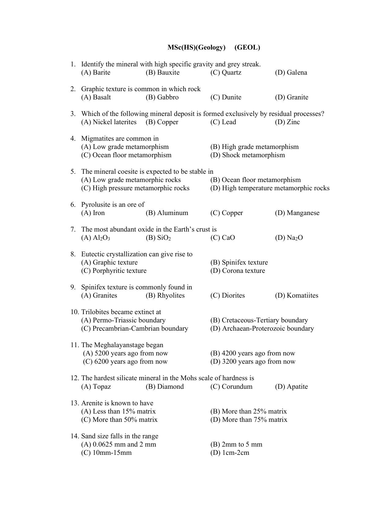 PU CET PG 2022 Question Paper - Page 89