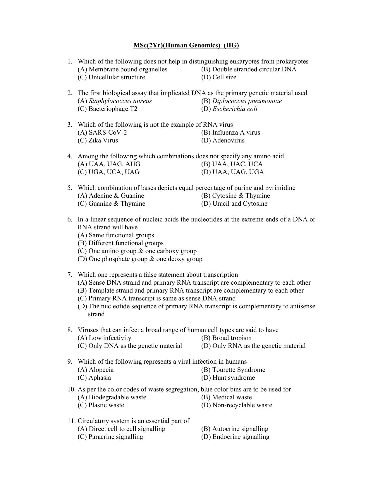PU CET PG 2022 Question Paper - Page 95