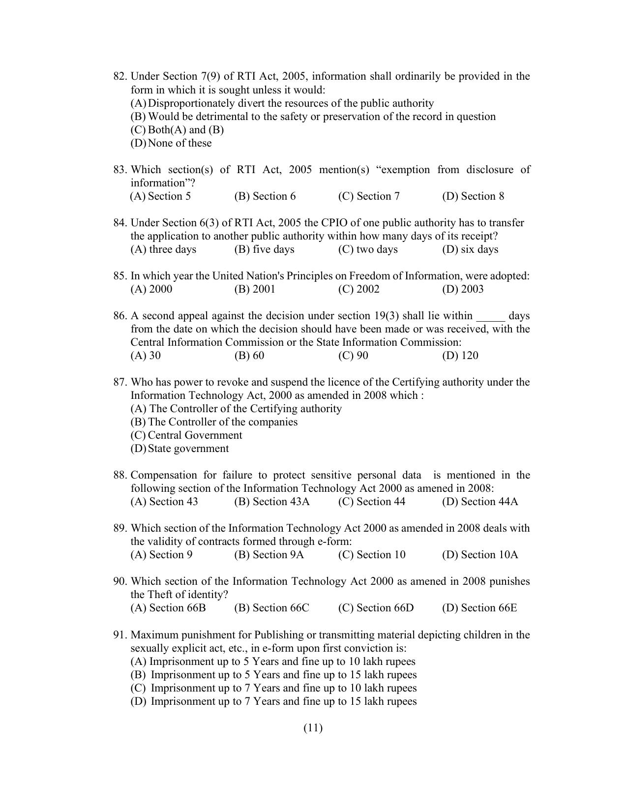 PU CET PG 2022 Question Paper - Page 113