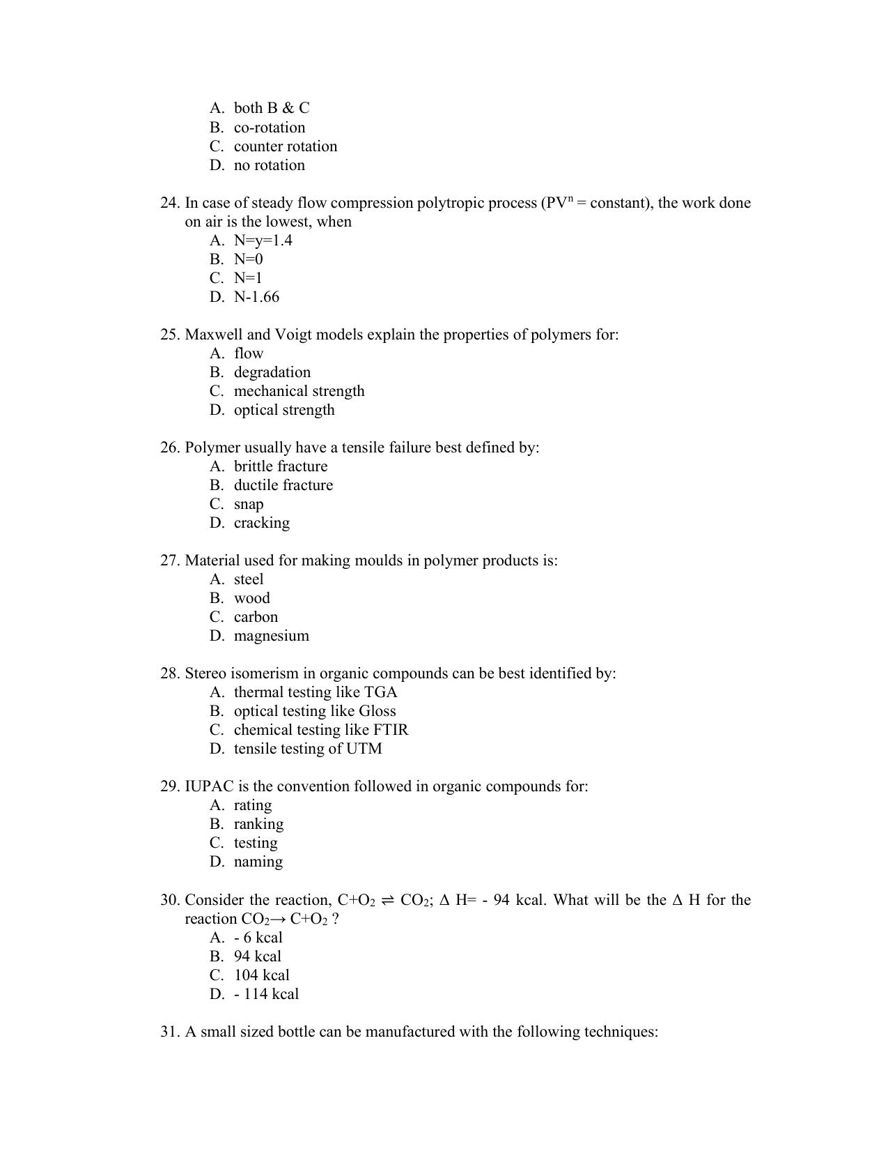 PU CET PG 2022 Question Paper - Page 126