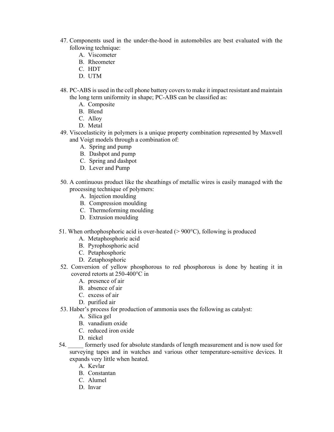 PU CET PG 2022 Question Paper - Page 129