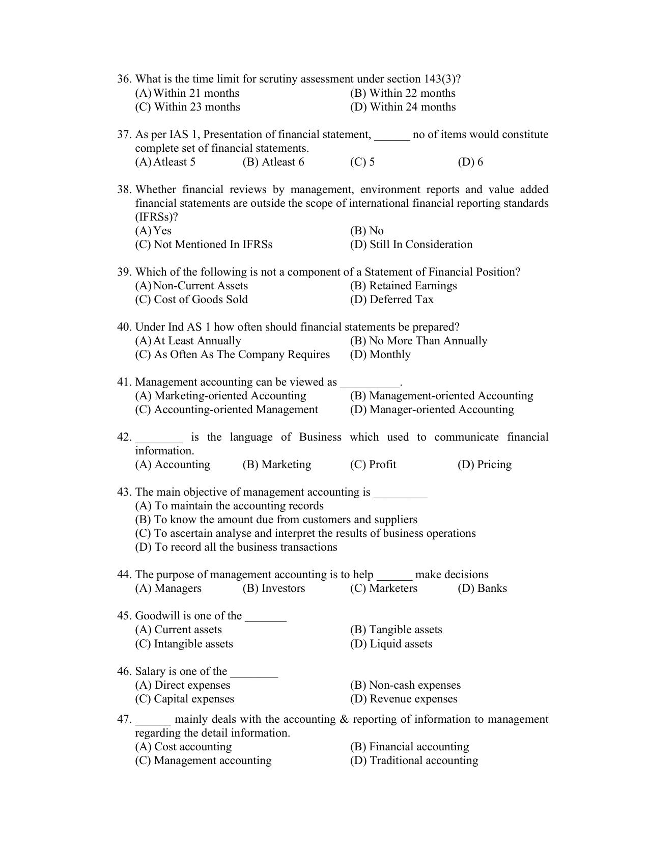 PU CET PG 2022 Question Paper - Page 143