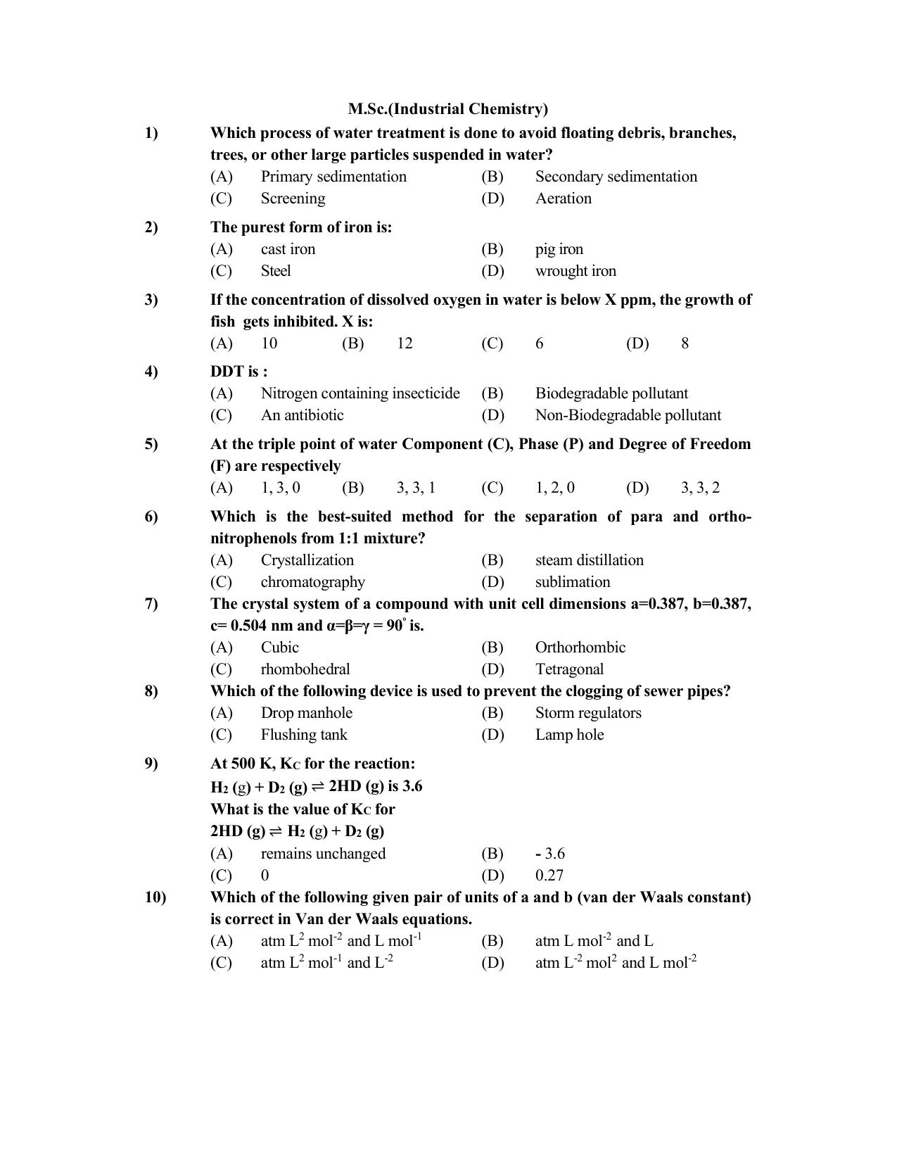 PU CET PG 2022 Question Paper - Page 148
