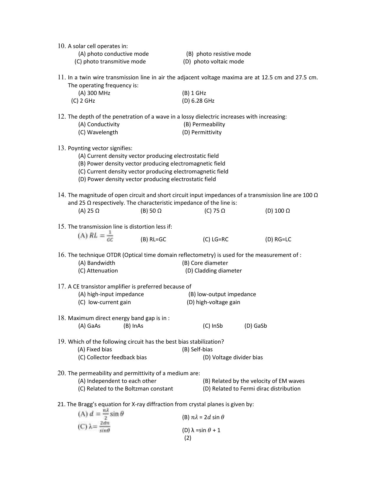 PU CET PG 2022 Question Paper - Page 158