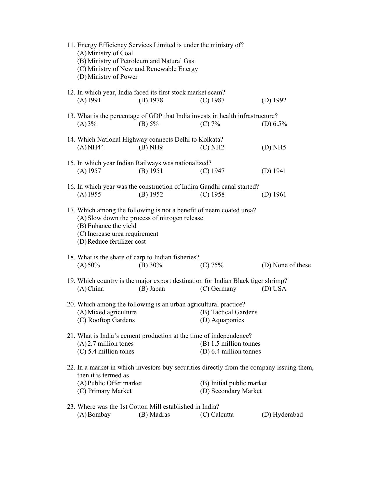 PU CET PG 2022 Question Paper - Page 165