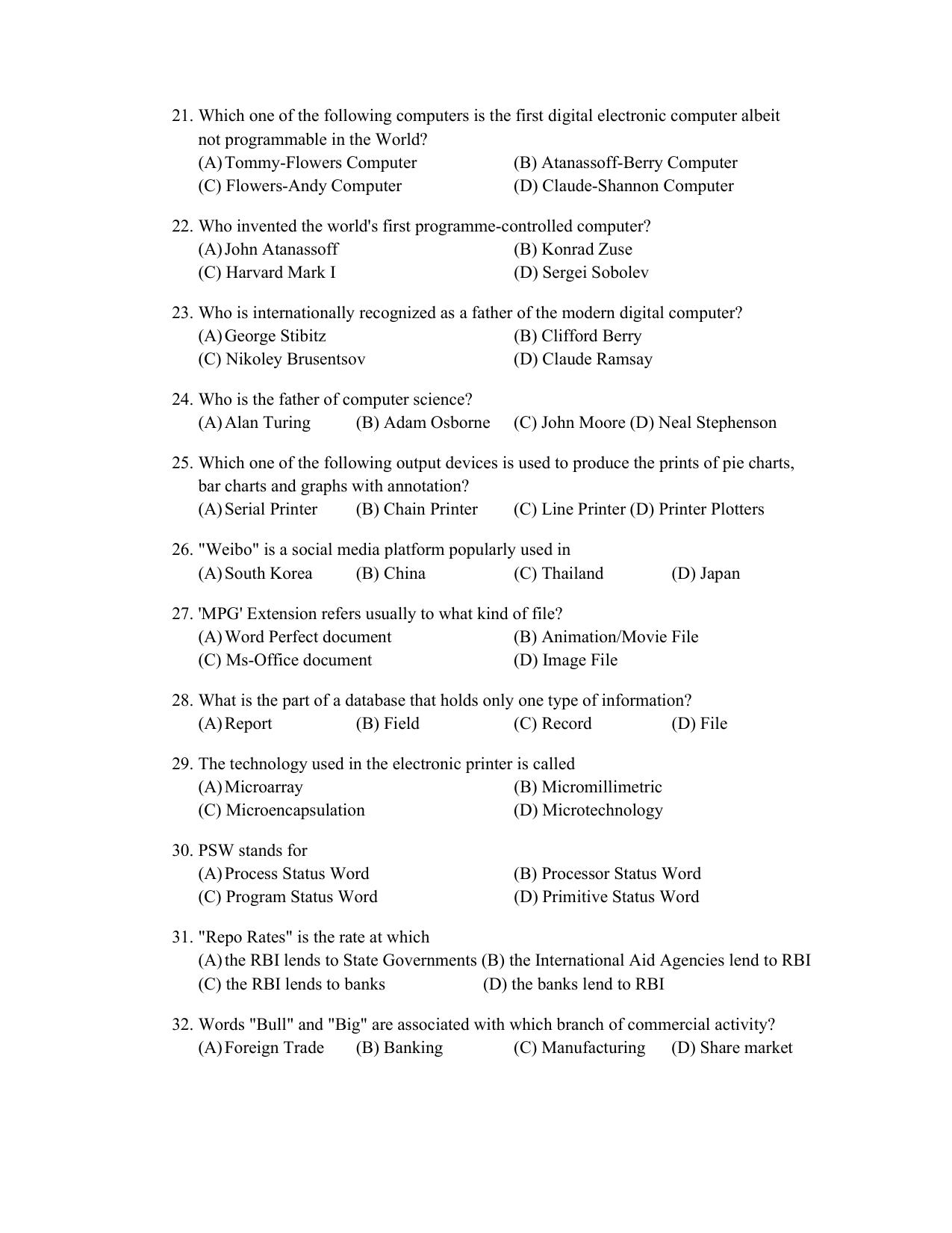 PU CET PG 2022 Question Paper - Page 178