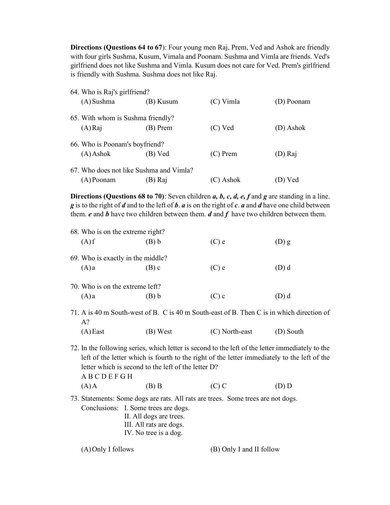 PU CET PG 2022 Question Paper - Page 182
