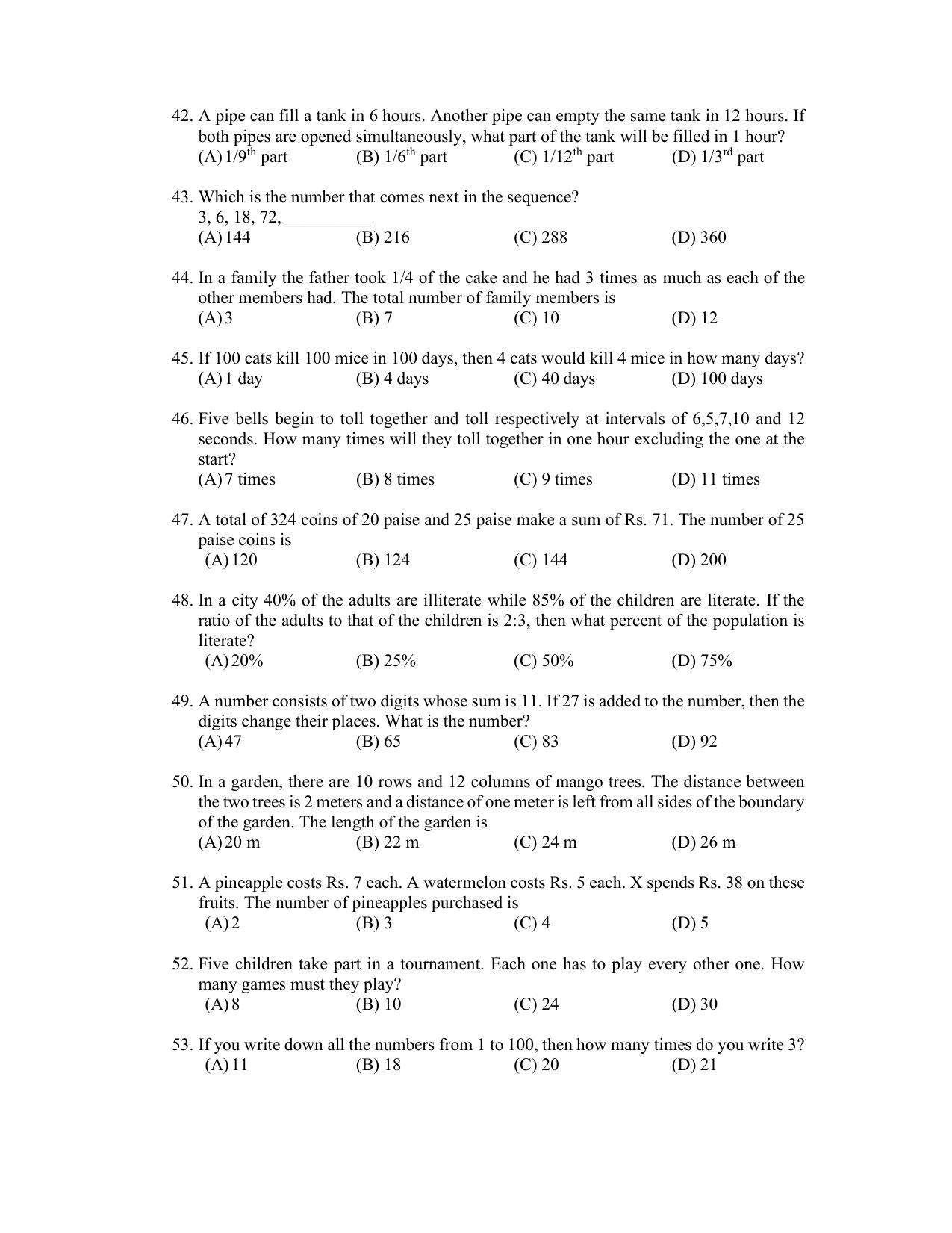PU CET PG 2022 Question Paper - Page 195