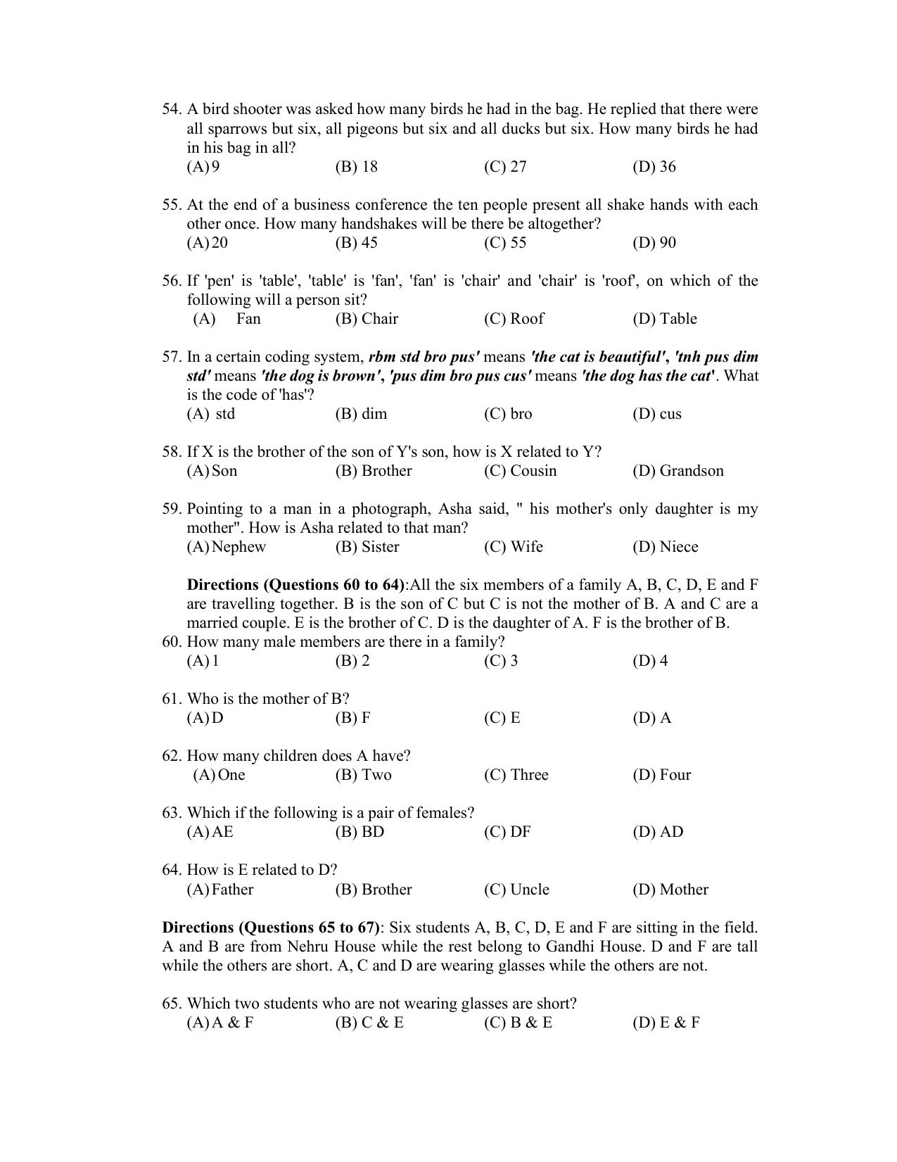 PU CET PG 2022 Question Paper - Page 196