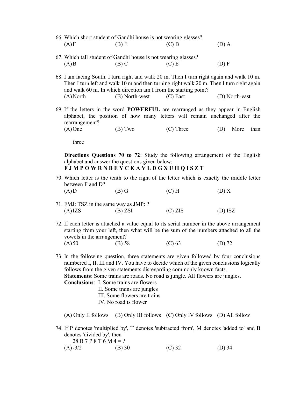 PU CET PG 2022 Question Paper - Page 197