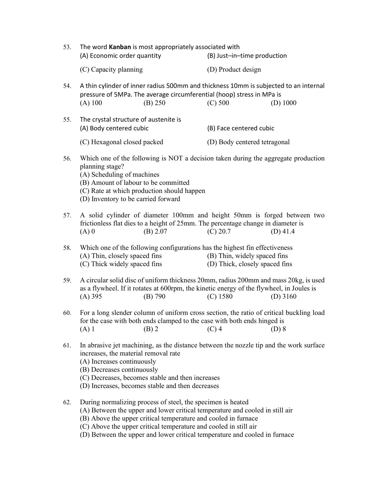 PU CET PG 2022 Question Paper - Page 205