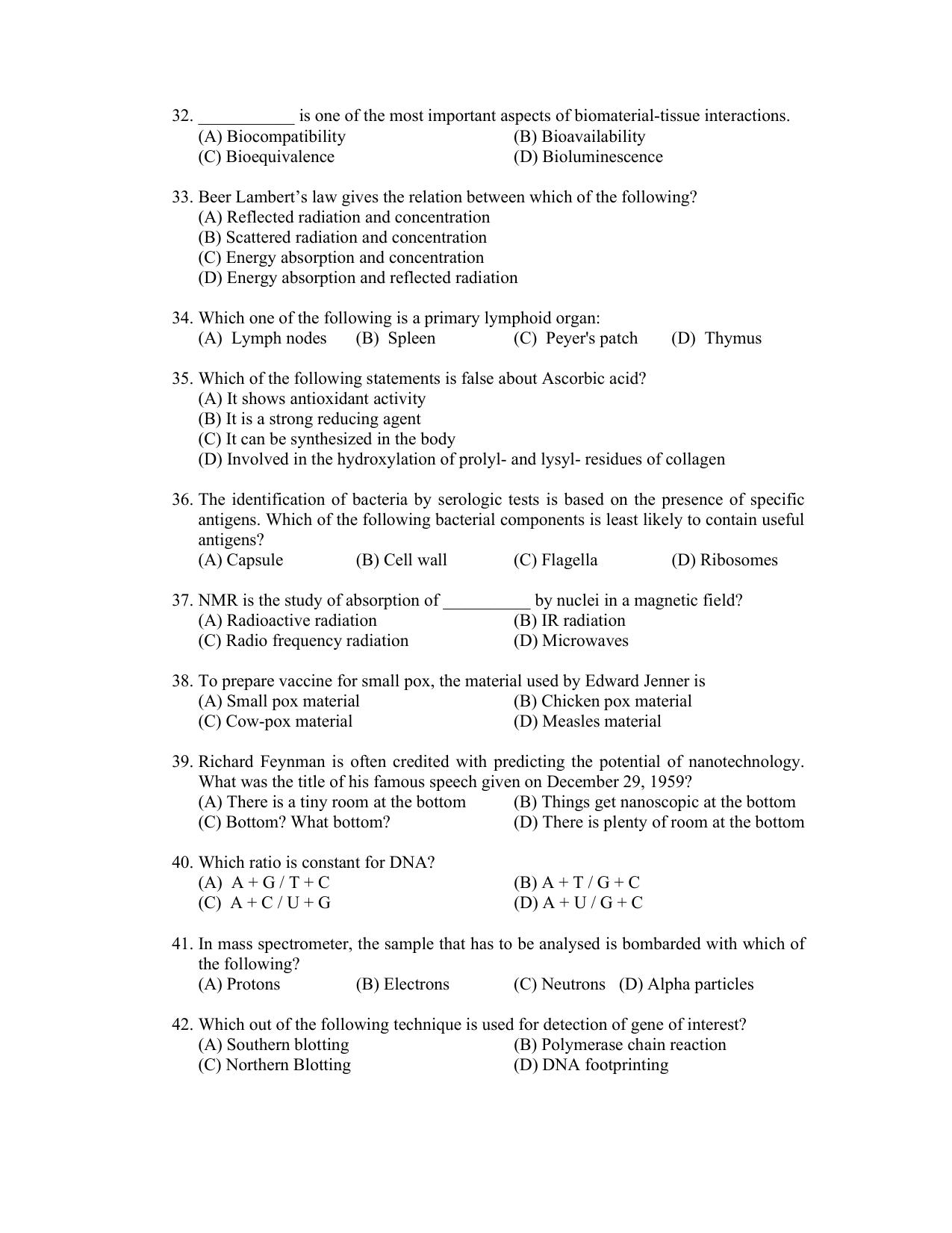 PU CET PG 2022 Question Paper - Page 211