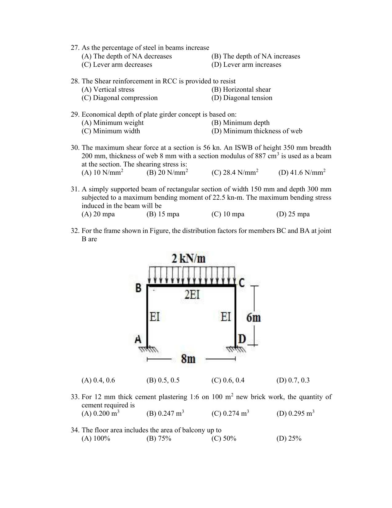PU CET PG 2022 Question Paper - Page 224