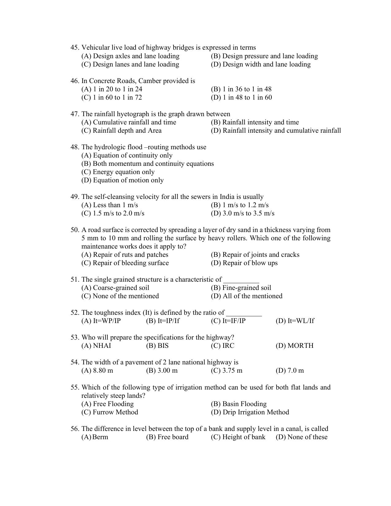 PU CET PG 2022 Question Paper - Page 226