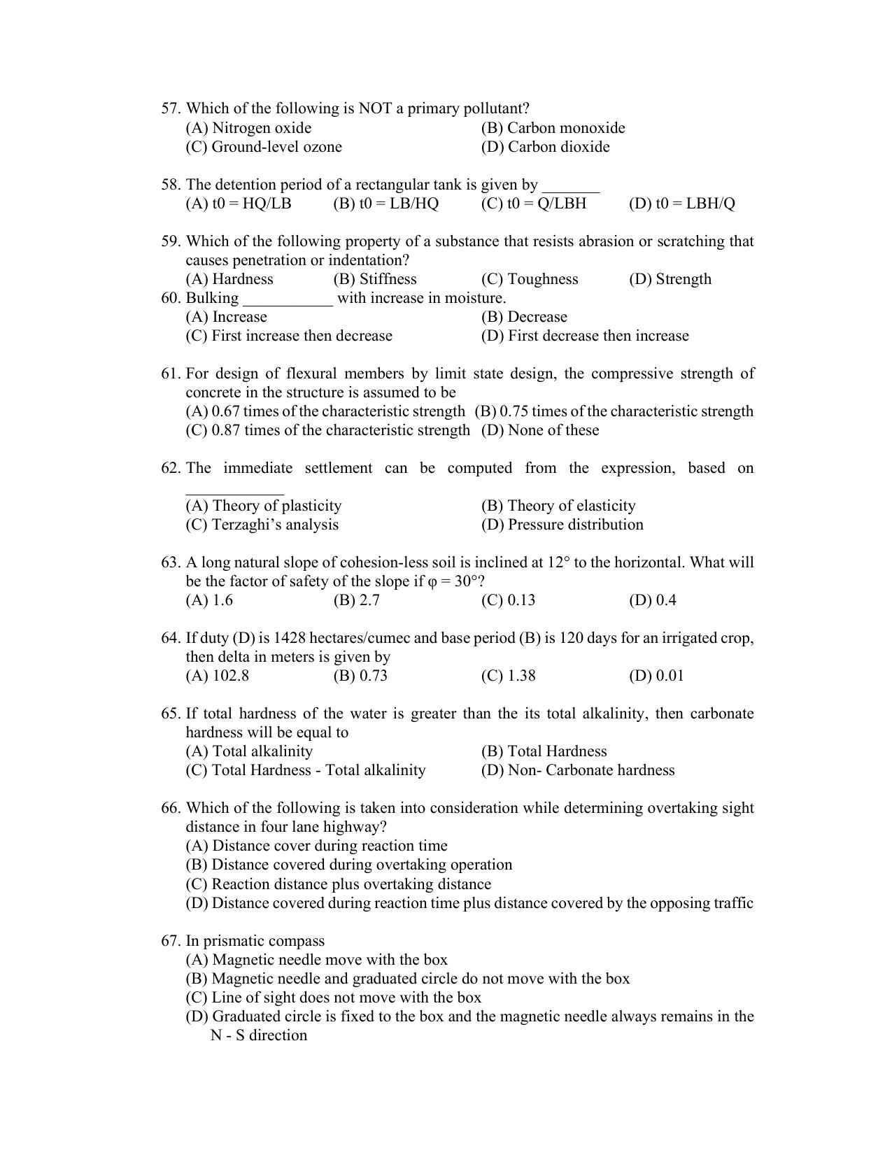 PU CET PG 2022 Question Paper - Page 227