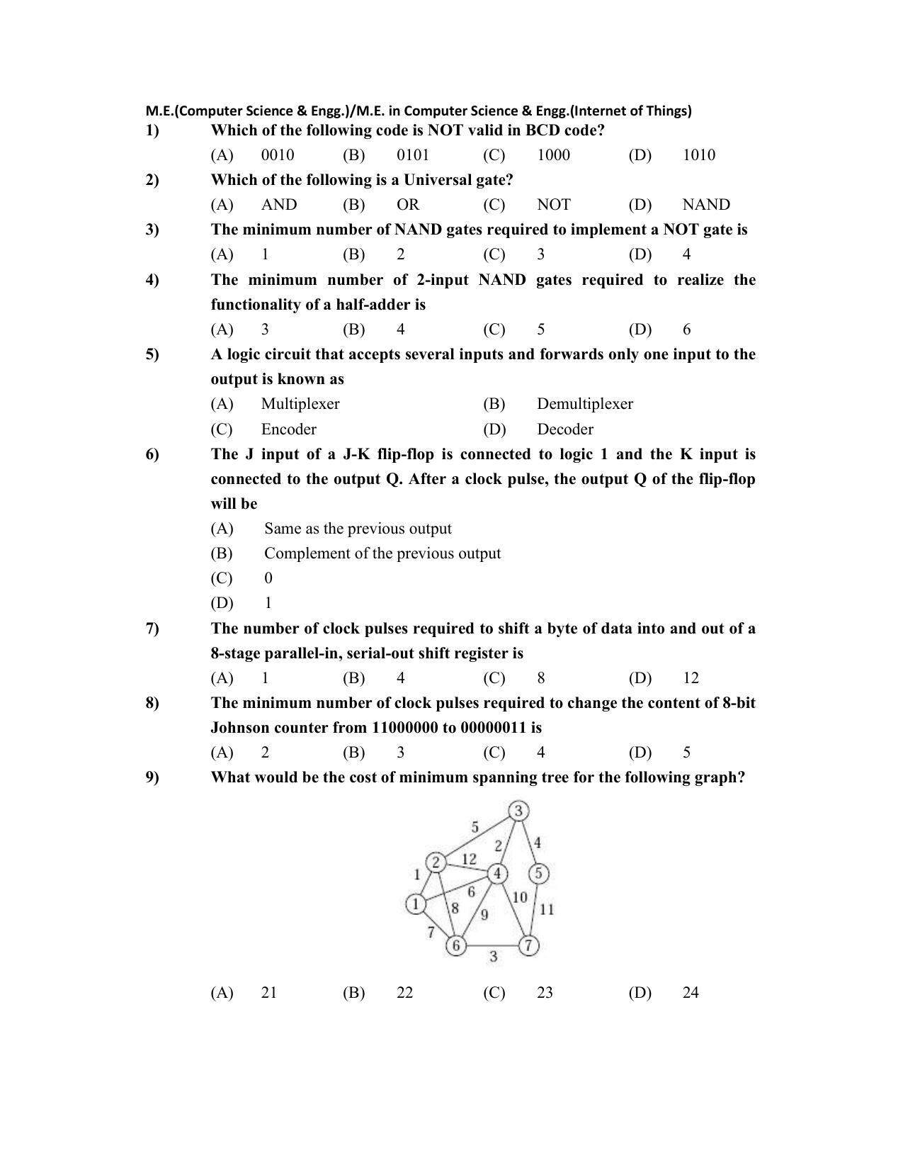 PU CET PG 2022 Question Paper - Page 229