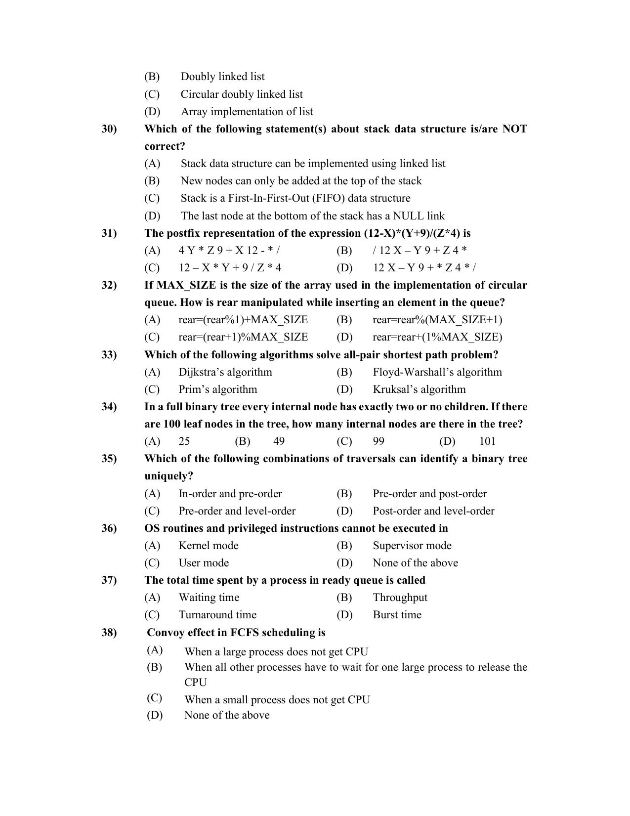 PU CET PG 2022 Question Paper - Page 233