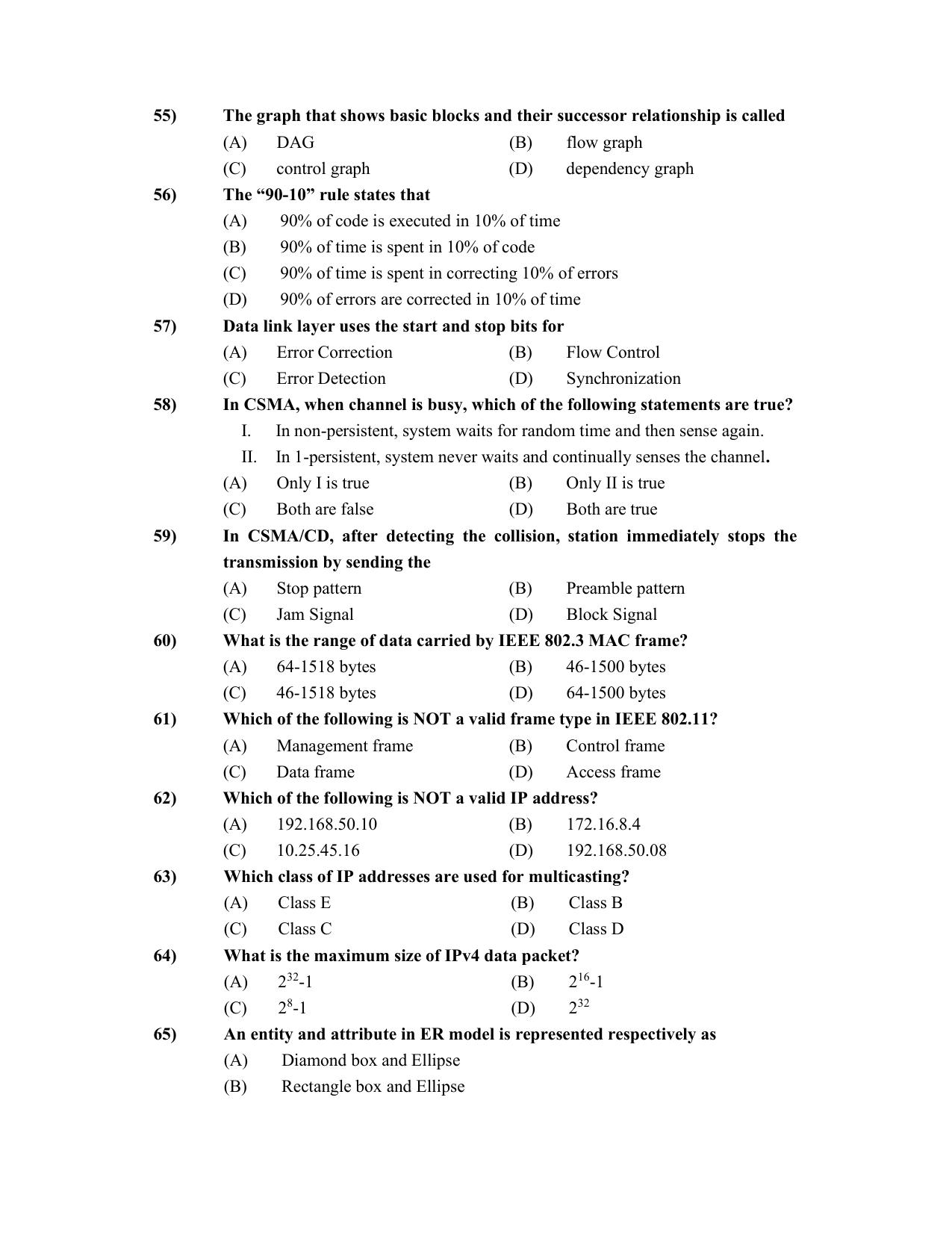 PU CET PG 2022 Question Paper - Page 236