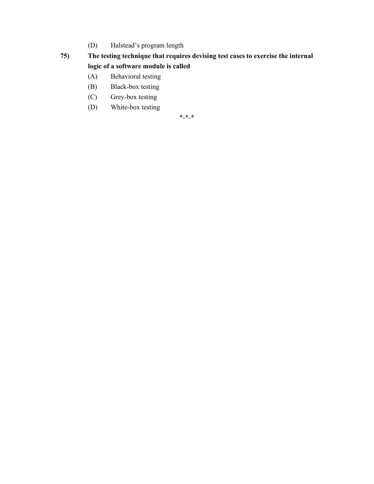 PU CET PG 2022 Question Paper - Page 238