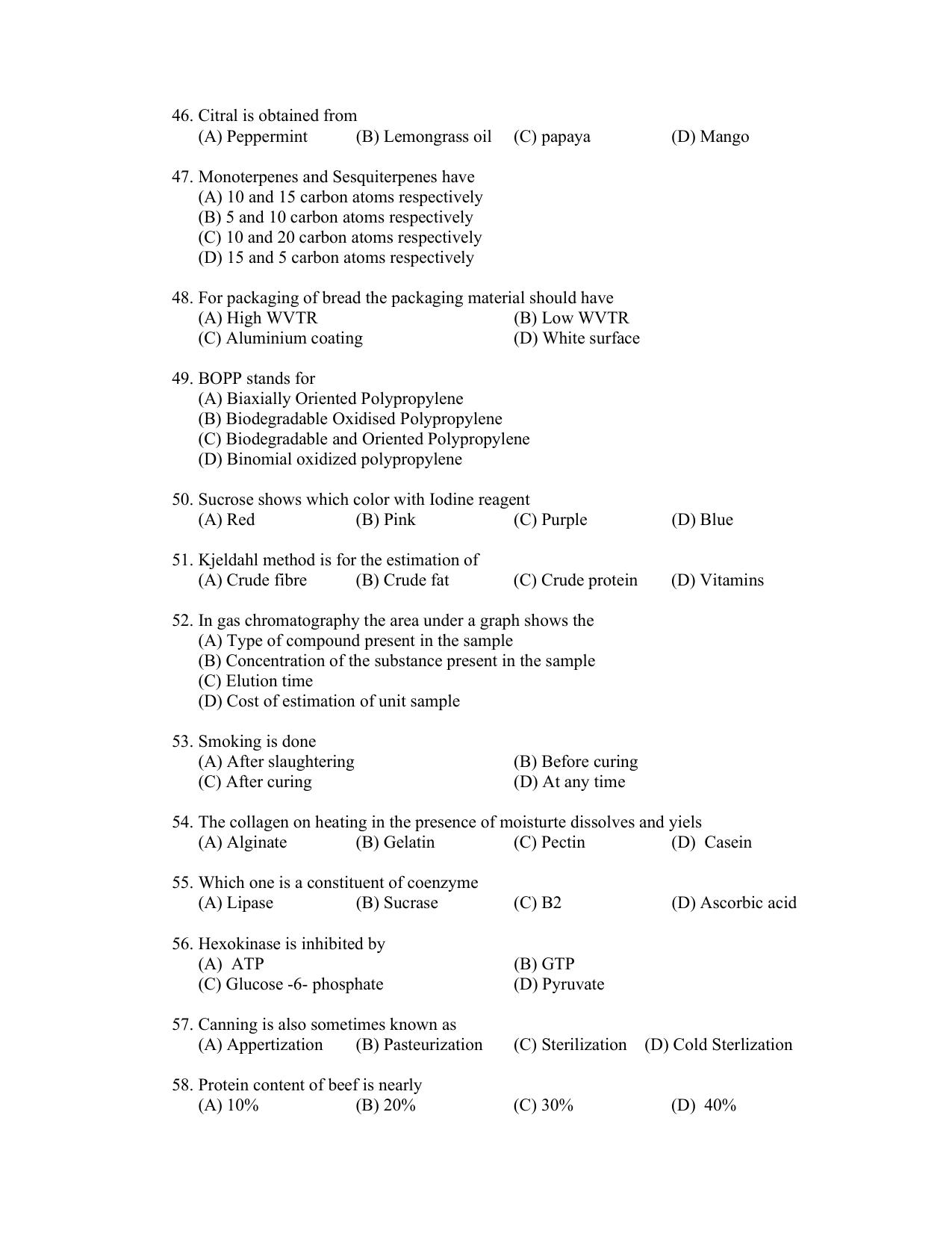 PU CET PG 2022 Question Paper - Page 260