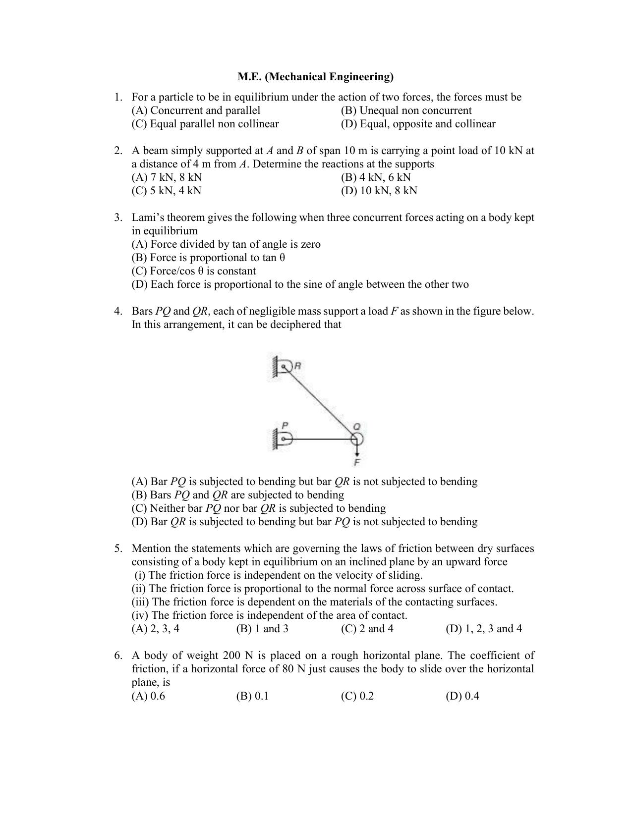 PU CET PG 2022 Question Paper - Page 263