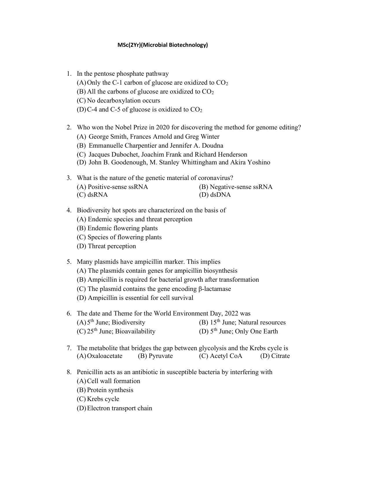 PU CET PG 2022 Question Paper - Page 279