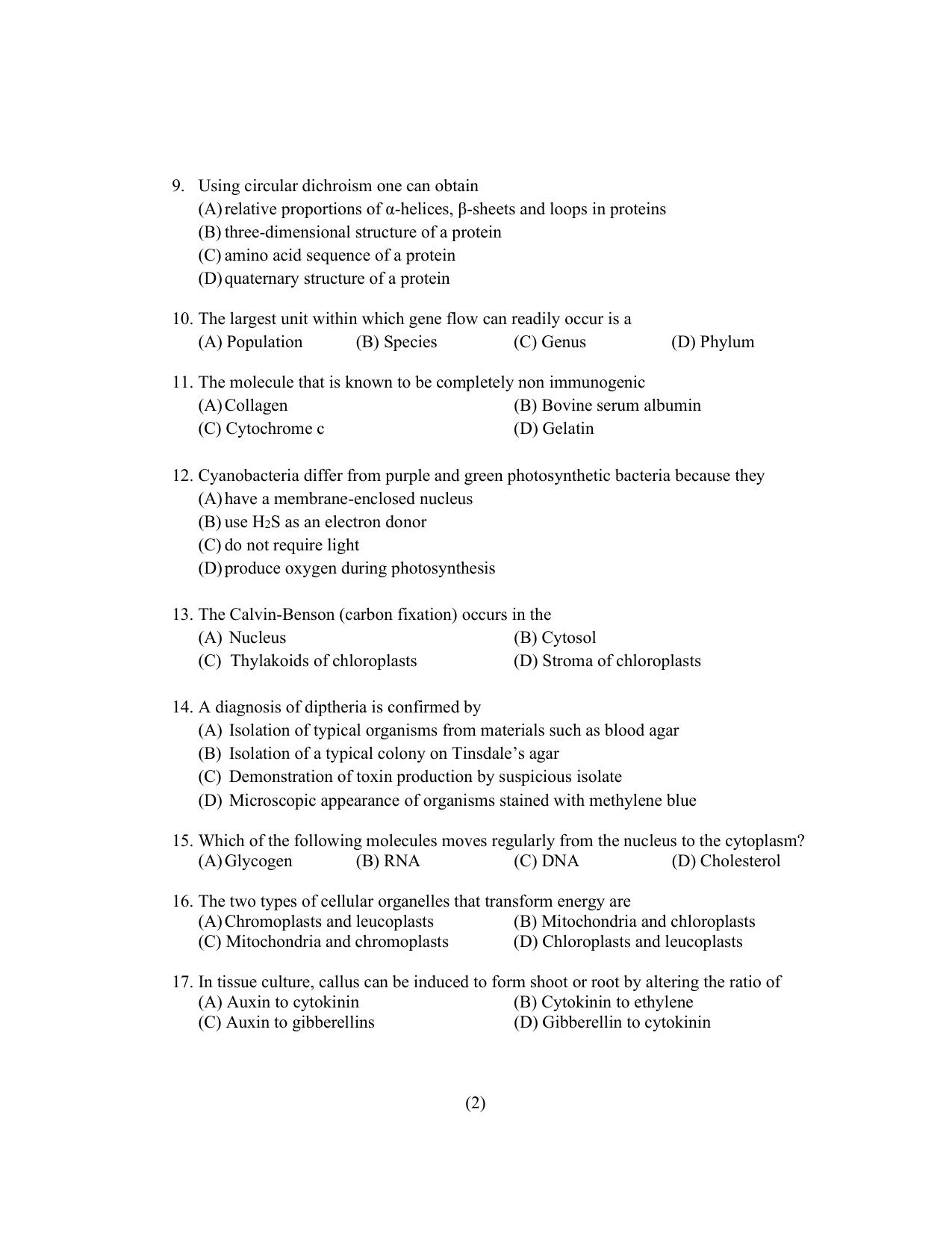 PU CET PG 2022 Question Paper - Page 280