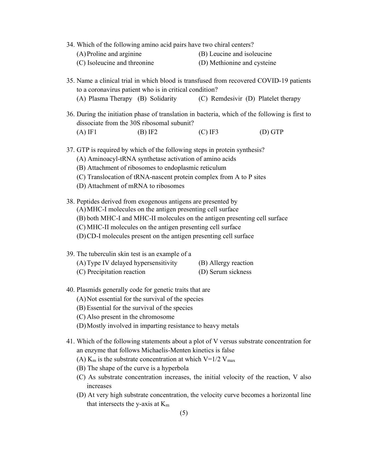 PU CET PG 2022 Question Paper - Page 283
