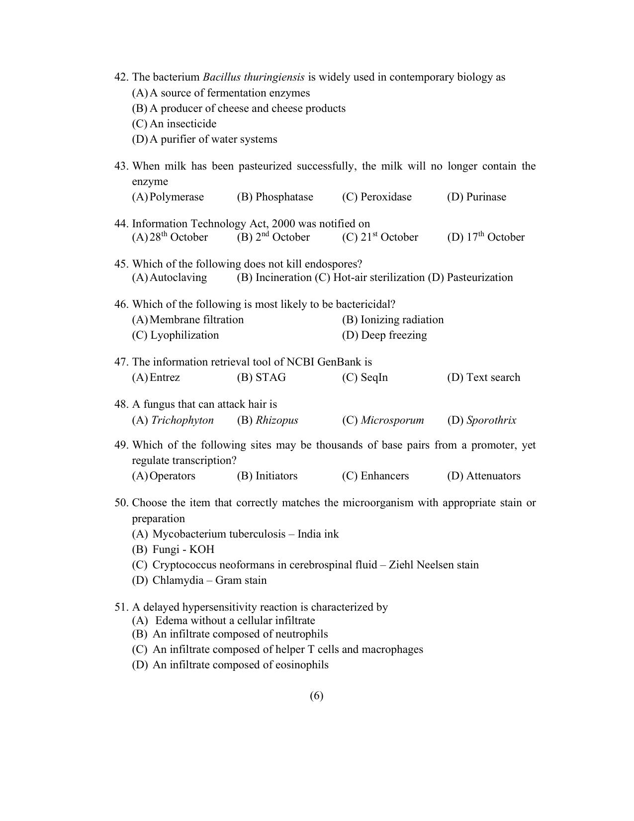 PU CET PG 2022 Question Paper - Page 284