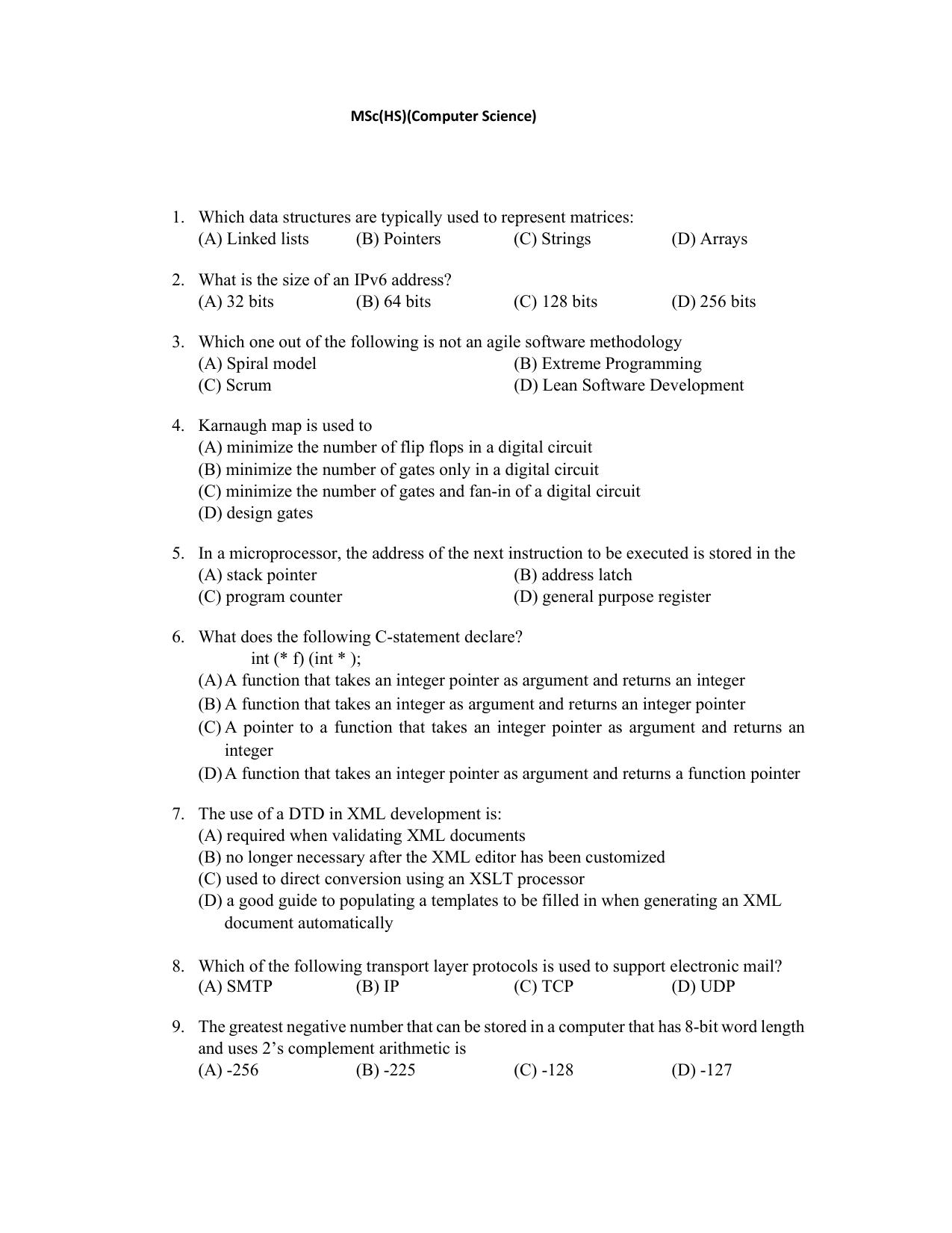 PU CET PG 2022 Question Paper - Page 295